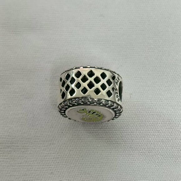 Pandora Vi Iguana- Vi Nice Charm, S925 Silver Jewelry - Picture 3 of 4